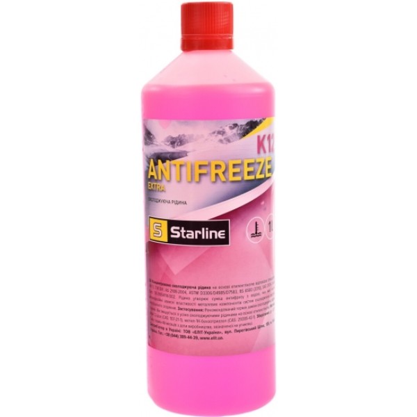 Фото - Антифриз MPM Starline Extra K12 G-12+ 1л (NA K12-1)